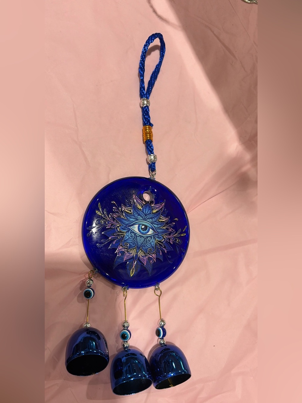 Blue Evil Eye Wall Hanging - Decorative Home Accent
